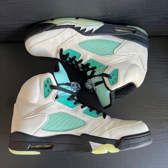 Air Jordan 5 Retro Sneakers Men’s Sz 11 Island Green Reflective CN2932-100 - Picture 5 of 10